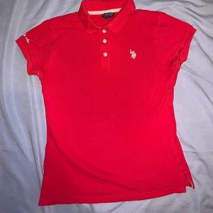 Red polo shirt size small